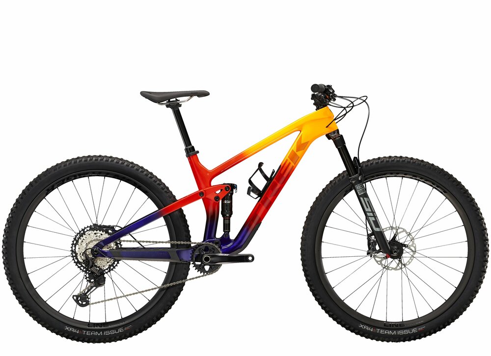 Trek Top Fuel 9.8 XT ML Marigold to Red to Purple Abyss